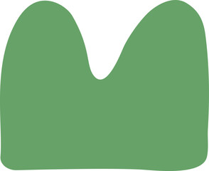 Abstract hand drawn organic shape