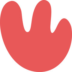 Abstract hand drawn organic shape