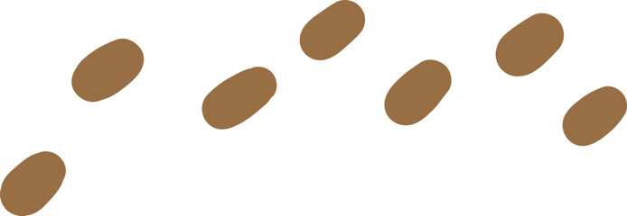 Abstract hand drawn organic shape