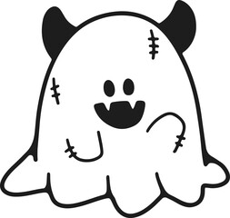 Whimsical Halloween Cartoon Drawings