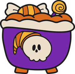 Whimsical Halloween Cartoon Drawings