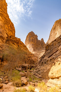 Jabal Ikmah, a mountain near to the ancient city of Dadan in AlUla, Saudi Arabia.
