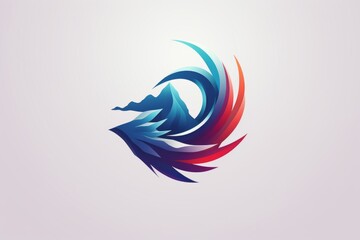 Fototapeta premium Minimalistic logo. Beautiful illustration picture. Generative AI