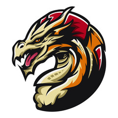 Dragon Mascot Logo Illustration
