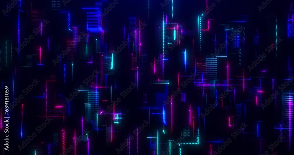 Poster digital cyber mesh with particles in virtual space, high speed connection, big data, data analysis t