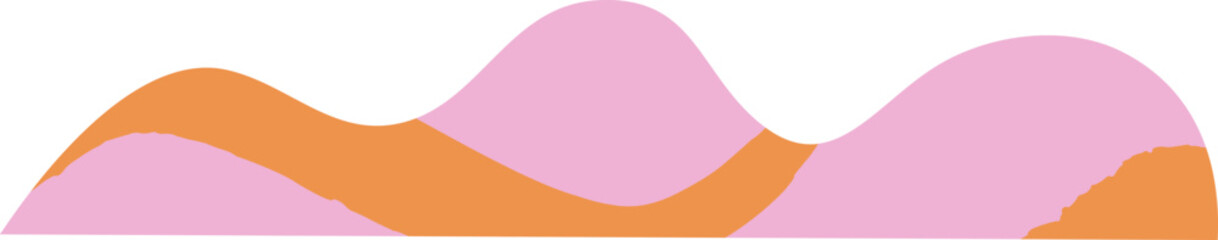 Abstract hand drawn organic shape