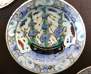 Turkish Iznik pottery ceramic