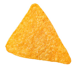 Triangular chips, slice, transparent background