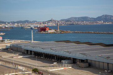 Fototapeta na wymiar View of the port area