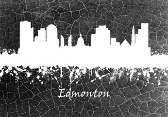 Edmonton Skyline B&W