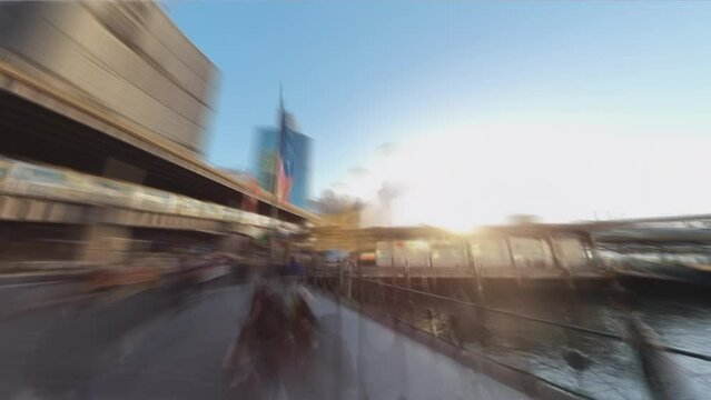 Hyperlapse video of Circular Quay in Sydney CBD