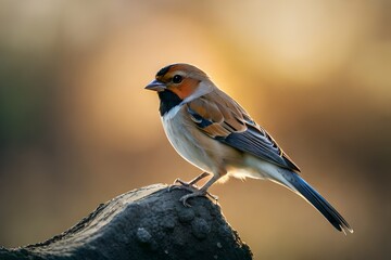 a sparrow on a branch Generated Ai