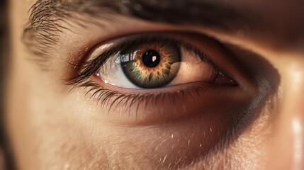 Obraz premium Amazing Eyesight. Vision correction concept. Close-up view of a male eye.