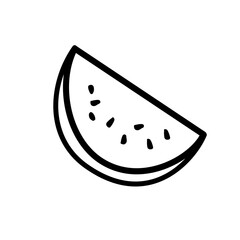 watermelon outline