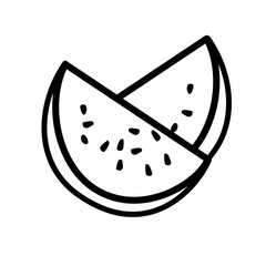 watermelon outline