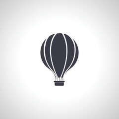 hot air balloon isolated icon
