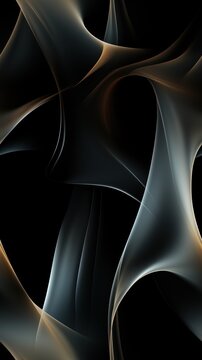 Minimalistic background. White smoke waves, with smooth motion. 