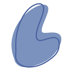 Dark Purple Abstract Shape illustration Abstract Element