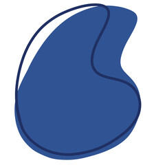 Dark Blue Abstract Shape illustration Abstract Element