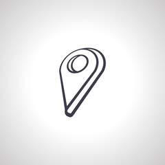 Map pin icon isolated icon. Location icon. map pointer icon