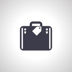 luggage at airport isolated icon.