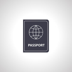 passport icon. international passport isolated icon