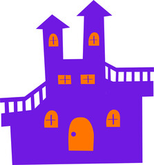 A purple castle