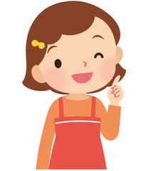 元気な女の子　小学生