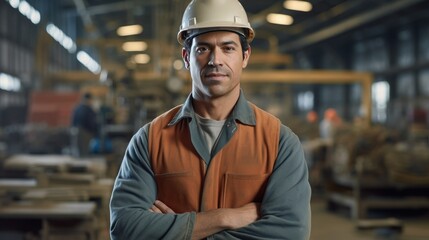 Portrait of a factory worker