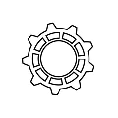 Gear Icon Vector. Engineering illustration sign. Cogwheel symbol. Settings logo. 