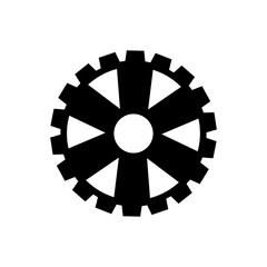 Obraz premium Gear Icon Vector. Engineering illustration sign. Cogwheel symbol. Settings logo. 