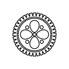 Gear Icon Vector. Engineering illustration sign. Cogwheel symbol. Settings logo. 