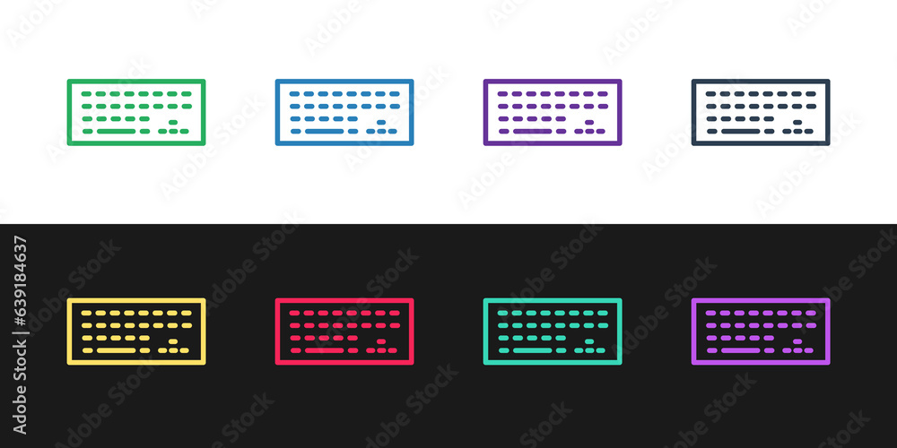 Aufkleber grunge computer keyboard icon isolated on white background. pc component sign. monochrome vintage dr