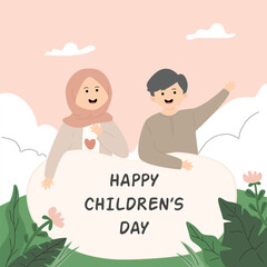 Illustration of children day