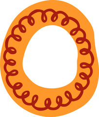 Abstract hand drawn bottle shape