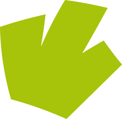 Abstract hand drawn organic shape