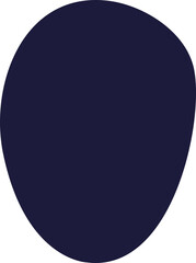 Abstract hand drawn organic shape