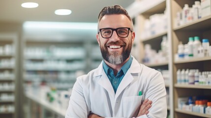 Fototapeta premium Portrait of a pharmacist