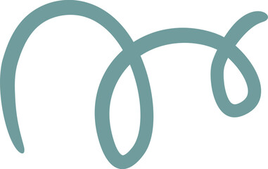 Abstract hand drawn organic shape