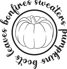 Pumpkins boots leaves bonfires sweaters