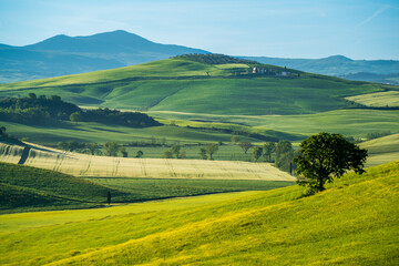 Beautiful Toscany landscape view in Italy