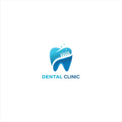 logo dental design vector modern graphic