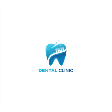 logo dental design vector modern graphic