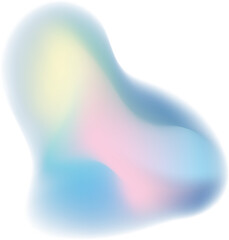 Abstract gradient colorful organic shape element