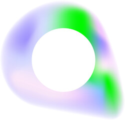 Abstract gradient colorful organic shape element