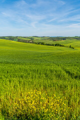 Beautiful Toscany landscape view in Italy