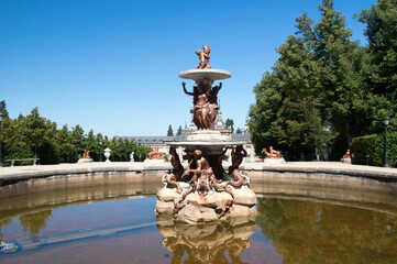 The gardens of the Palace of La Granja de San Ildefonso in Segovia (Spain) are full of wonderful...