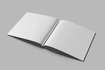 Blank Square Magazine Mockup