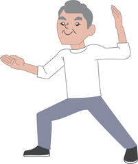 老人　シニア　運動　太極拳