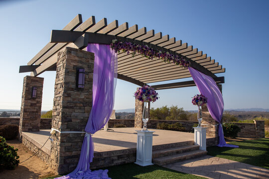 Gazabo wedding set up